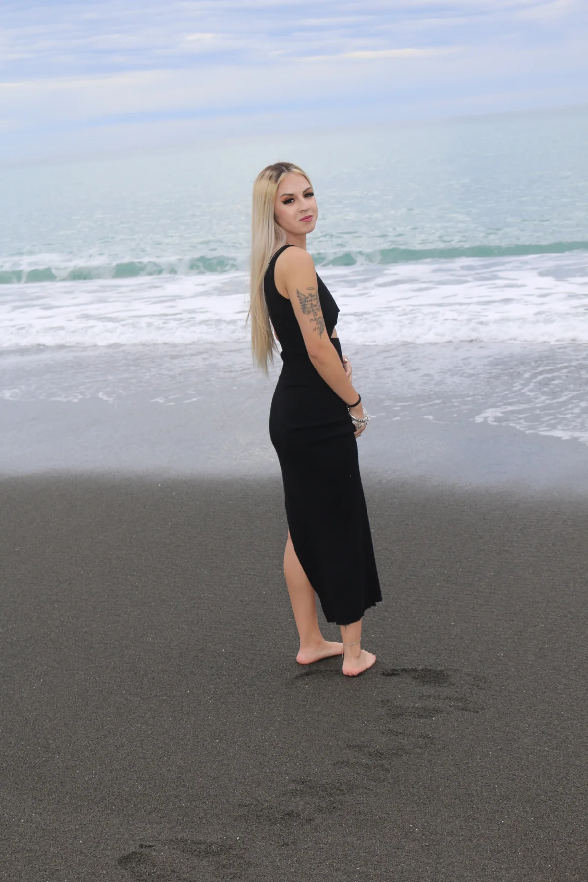 Kaikōura coastal makeup portrait