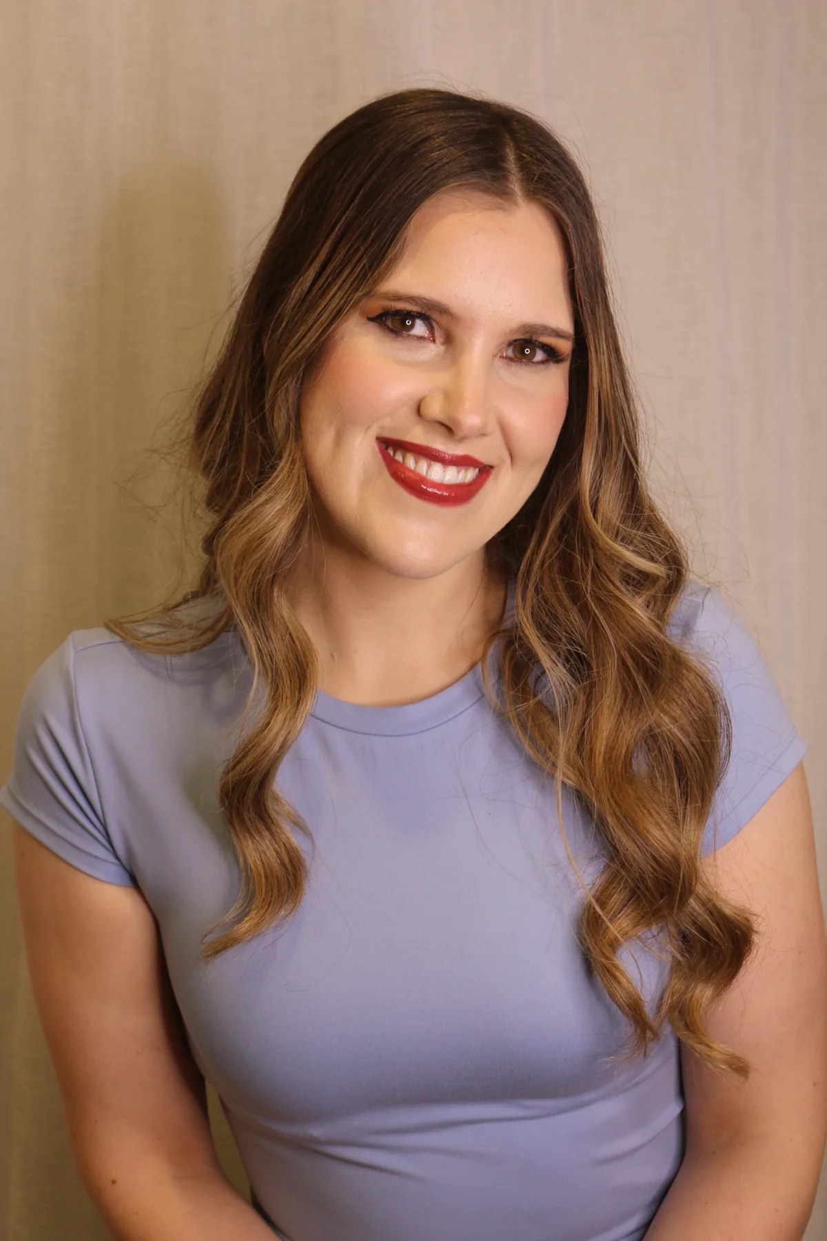 Polished soft glam makeup portrait